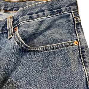 Levi's 505 Mens 38x30 Straight Fit Stonewash Blue Denim‎ Jeans Medium Wash